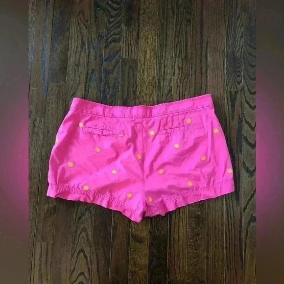 Lilly Pulitzer Women's 14 Pink Embroidered Cotton 3” Inseam Mid-Rise Shorts - Picture 8 of 12
